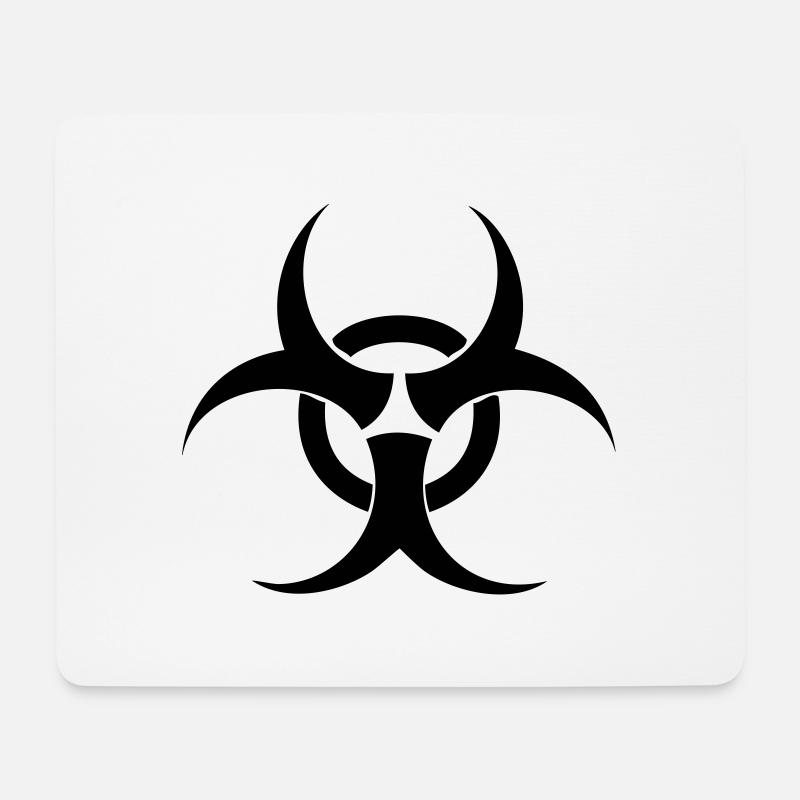 Bio Hazard Symbol - Mousepad (Querformat) - Weiß