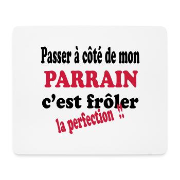 Mon parrain c'est la perfection !! 111 - Mousepad (Querformat) - Weiß - Vorne
