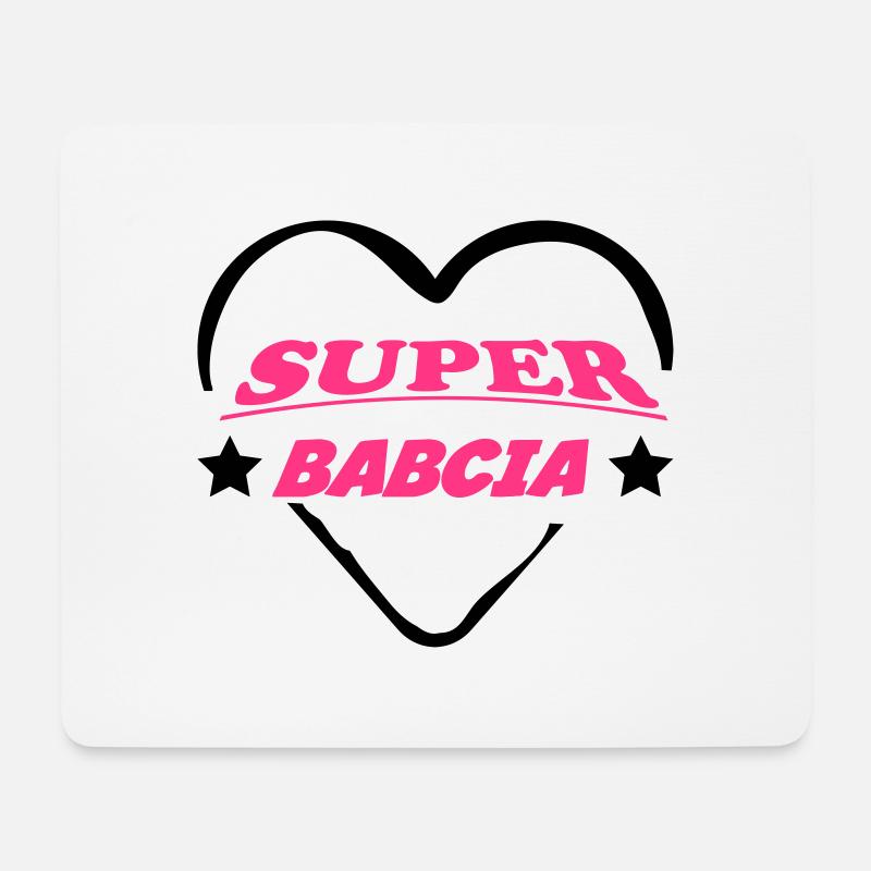 Super babcia - Mousepad (Querformat) - Weiß
