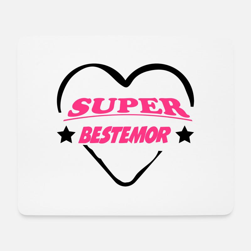 Super bestemor - Mousepad (Querformat) - Weiß