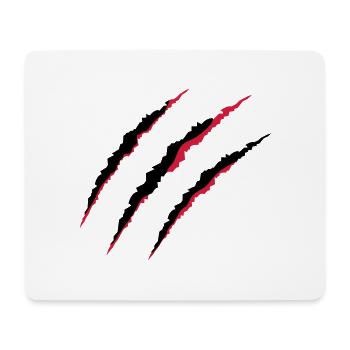 krallen_02 - Tapis de souris (format paysage) - blanc - Devant