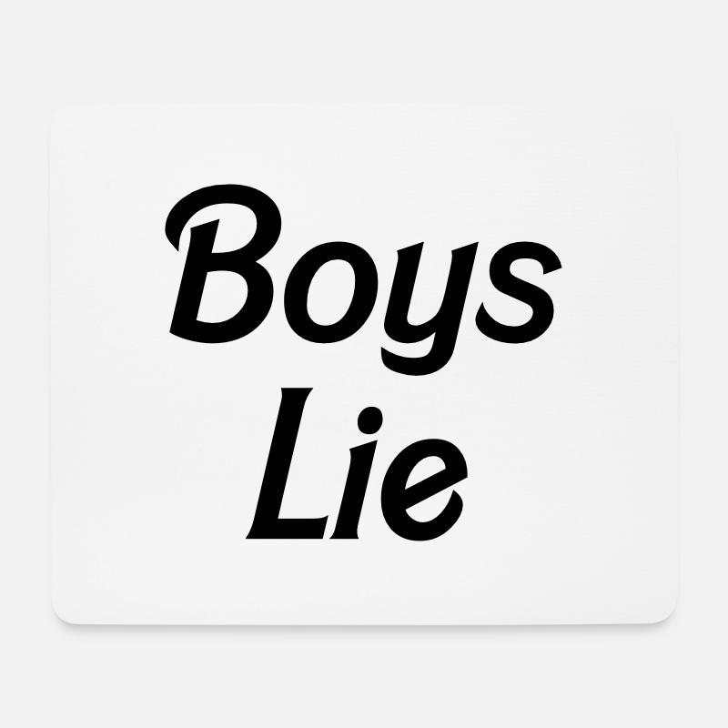 Boys lie - Mouse Pad (horizontal) - white