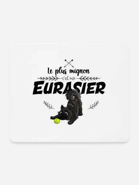 The cutest Eurasier - Mouse Pad (horizontal) - white