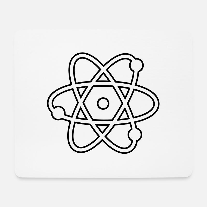 atom - Mouse Pad (horizontal) - white