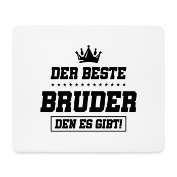 der beste bruder den es gibt - Mousepad (Querformat) - Weiß - Vorne