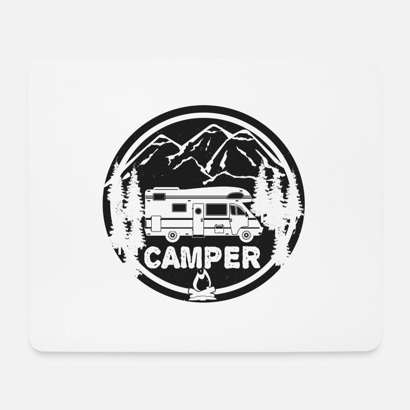 Wohnmobil CAMPER - Mousepad (Querformat) - Weiß