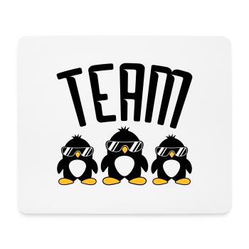 Logo Team Pinguine - Mousepad (Querformat) - Weiß - Vorne