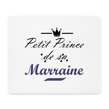 Petit Prince de sa Marraine - Tapis de souris (format paysage) - blanc - Devant