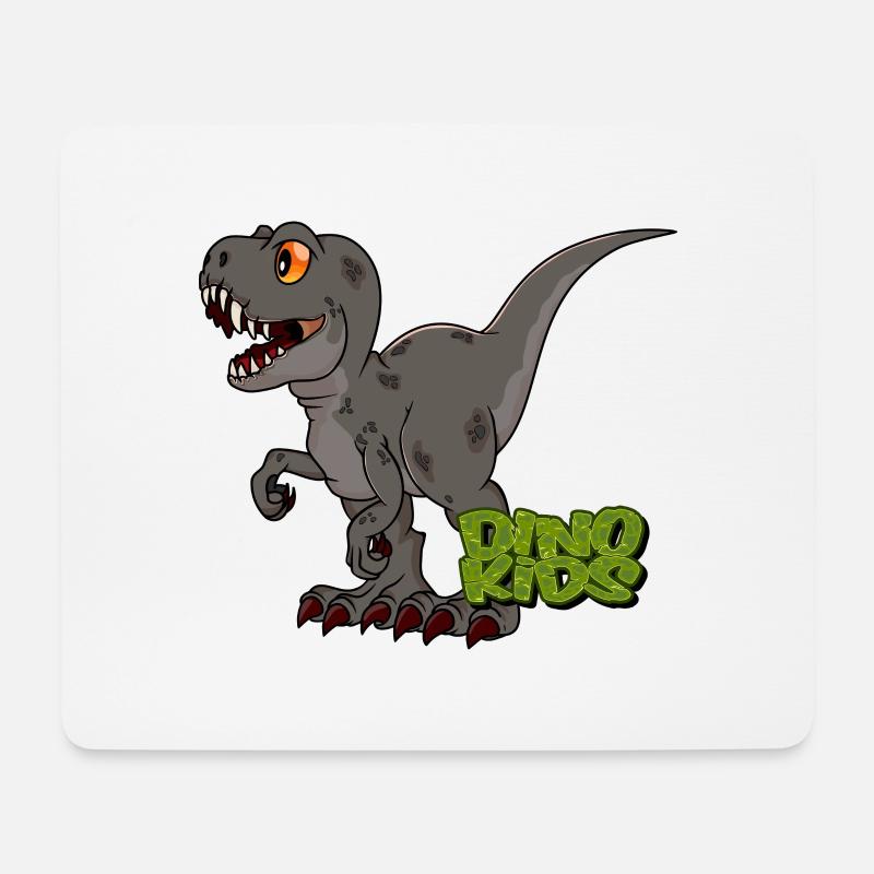 T-Rex Baby - Mousepad (Querformat) - Weiß