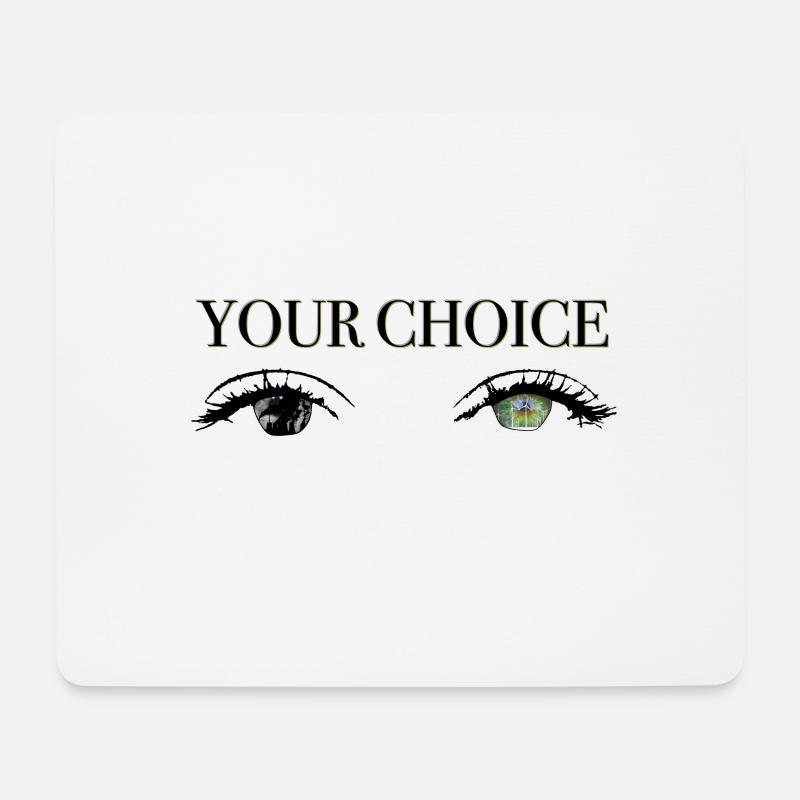 Your Choice - climate change - Mousepad (Querformat) - Weiß