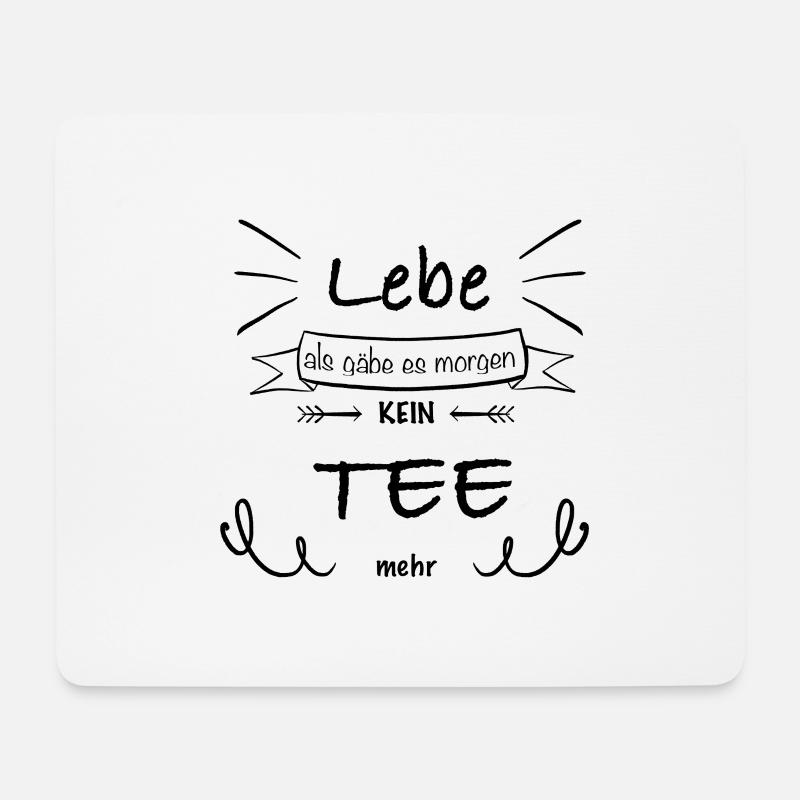 Tee - Mousepad (Querformat) - Weiß