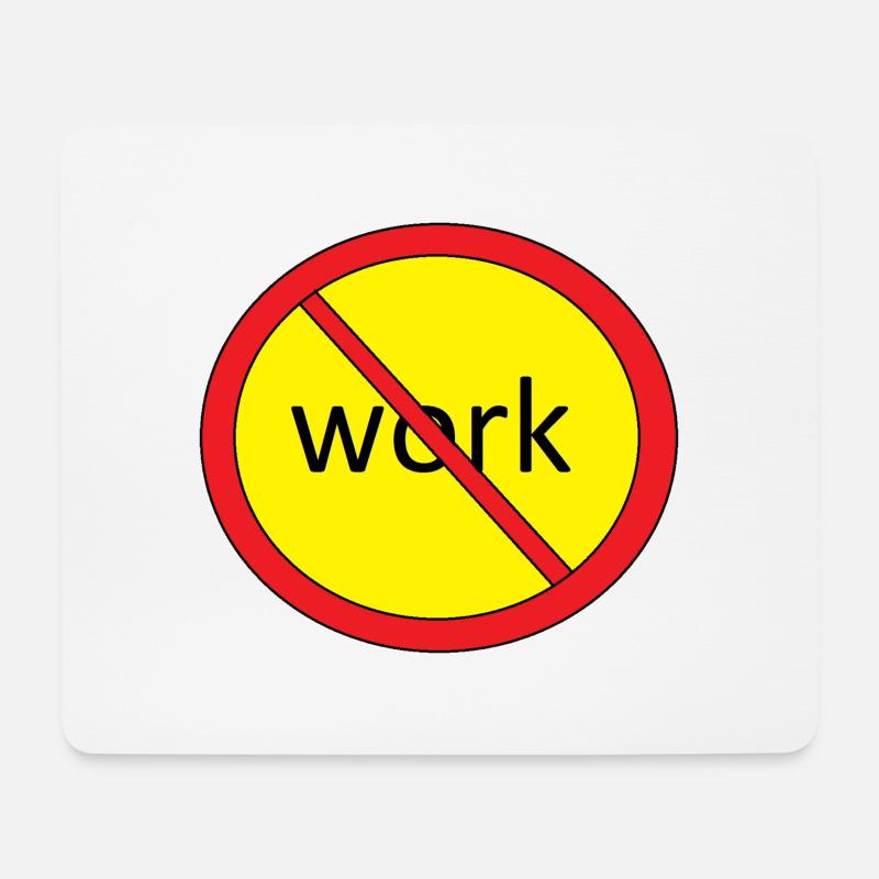Beenden Sie die Arbeit - Mousepad (Querformat) - Weiß