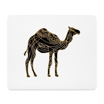 chameau - Tapis de souris (format paysage) - blanc - Devant