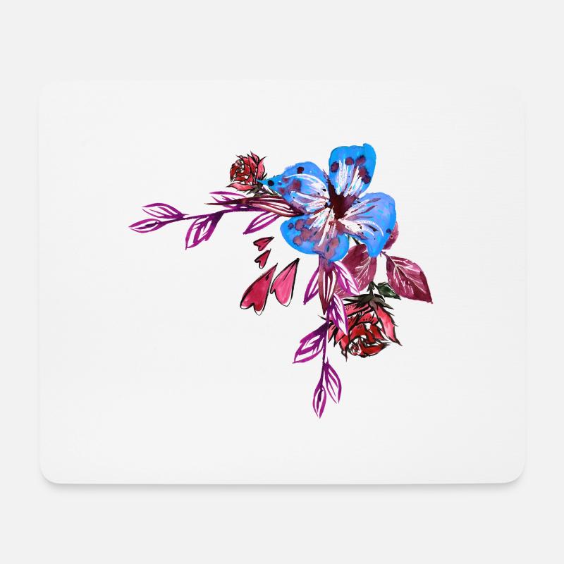 Flowers - Mouse Pad (horizontal) - white