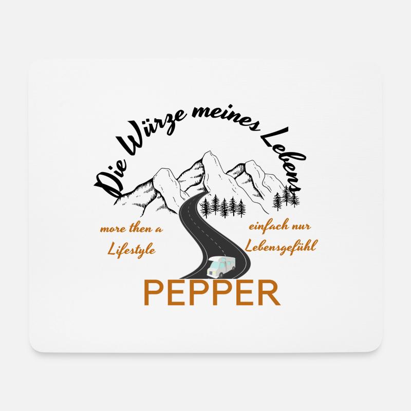 Wohnmobil Lifestyle - Mousepad (Querformat) - Weiß