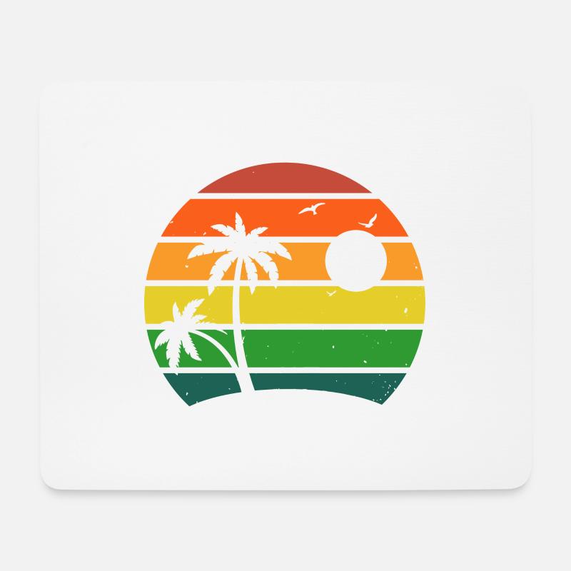 summer scene - Mouse Pad (horizontal) - white