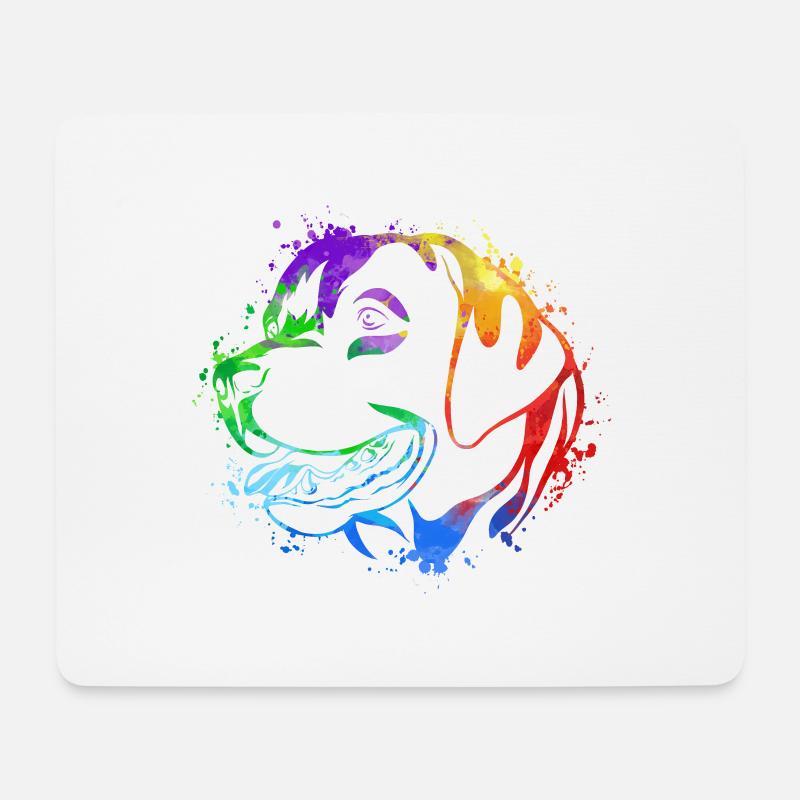 Labrador Bunt Hund Hundeliebe Hundebesitzer - Mousepad (Querformat) - Weiß