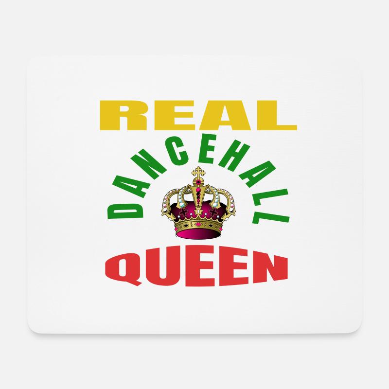 echte Dancehall-Queen - Mousepad (Querformat) - Weiß