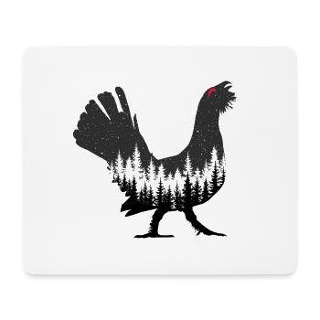 Auerhahn - Mousepad (Querformat) - Weiß - Vorne