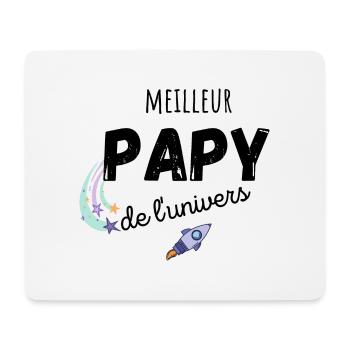 meilleur papy de l'univers cadeau papy - Tapis de souris (format paysage) - blanc - Devant