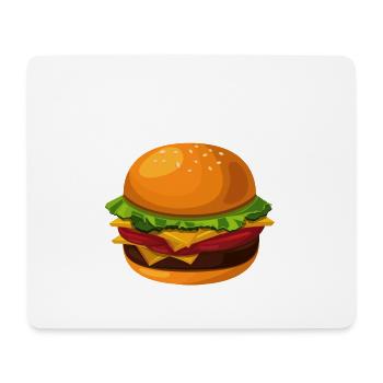 Burger Junge - Mousepad (Querformat) - Weiß - Vorne