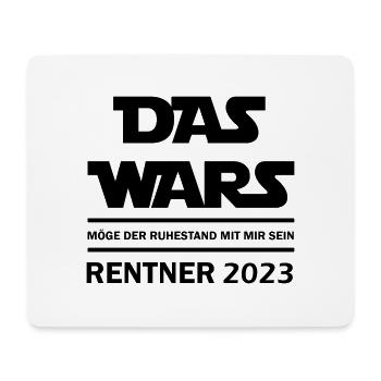 Das wars Rentner 2023 - Mousepad (Querformat) - Weiß - Vorne