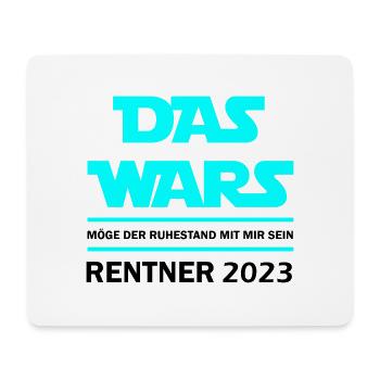Das Wars Rentner 2023 - Mousepad (Querformat) - Weiß - Vorne