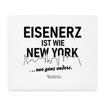 Eisenerz ist wie New York Stadt in Österreich - Mousepad (Querformat) - Weiß - Vorne