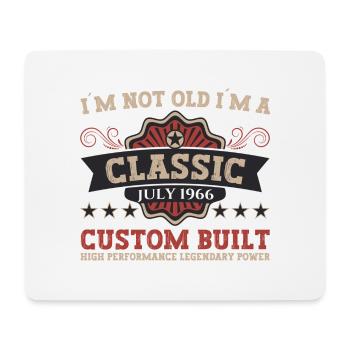 56th Birthday Born 1966 July Gifts Men - Mouse Pad (horizontal) - white - Front