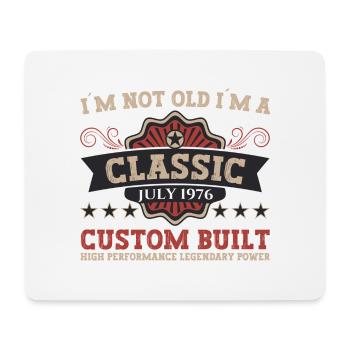 46th Birthday Born 1976 July Gifts Men - Mouse Pad (horizontal) - white - Front