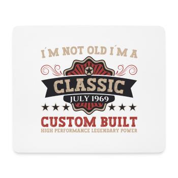53rd Birthday Born 1969 July Gifts Men - Mouse Pad (horizontal) - white - Front