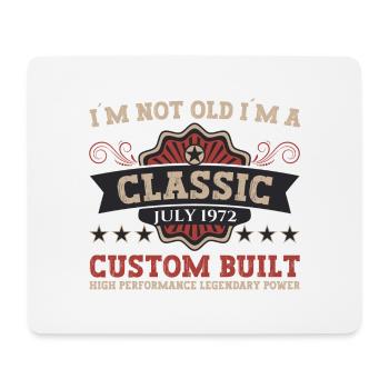 50th Birthday Born 1972 July Gifts Men - Mouse Pad (horizontal) - white - Front