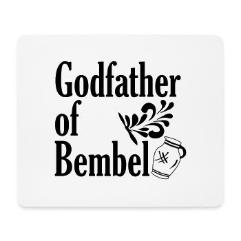 Parrain de Bembel - The Frankfurt Shirt Shop - Tapis de souris (format paysage) - blanc - Devant