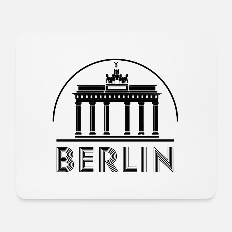 Berlin Brandenburger Tor - Mousepad (Querformat) - Weiß