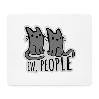 Haustier Katzen ew people - Mousepad (Querformat) - Weiß - Vorne