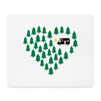 Wohnmobil Camping - Mousepad (Querformat) - Weiß - Vorne