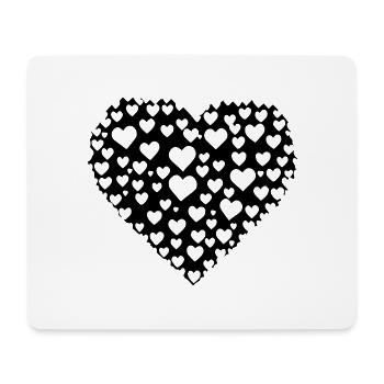 Heart Symbol Love Cute Hearts Pink Drawing Vector - Mouse Pad (horizontal) - white - Front