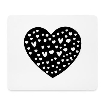 Heart Symbol Love Cute Hearts Pink Drawing Vector - Mouse Pad (horizontal) - white - Front