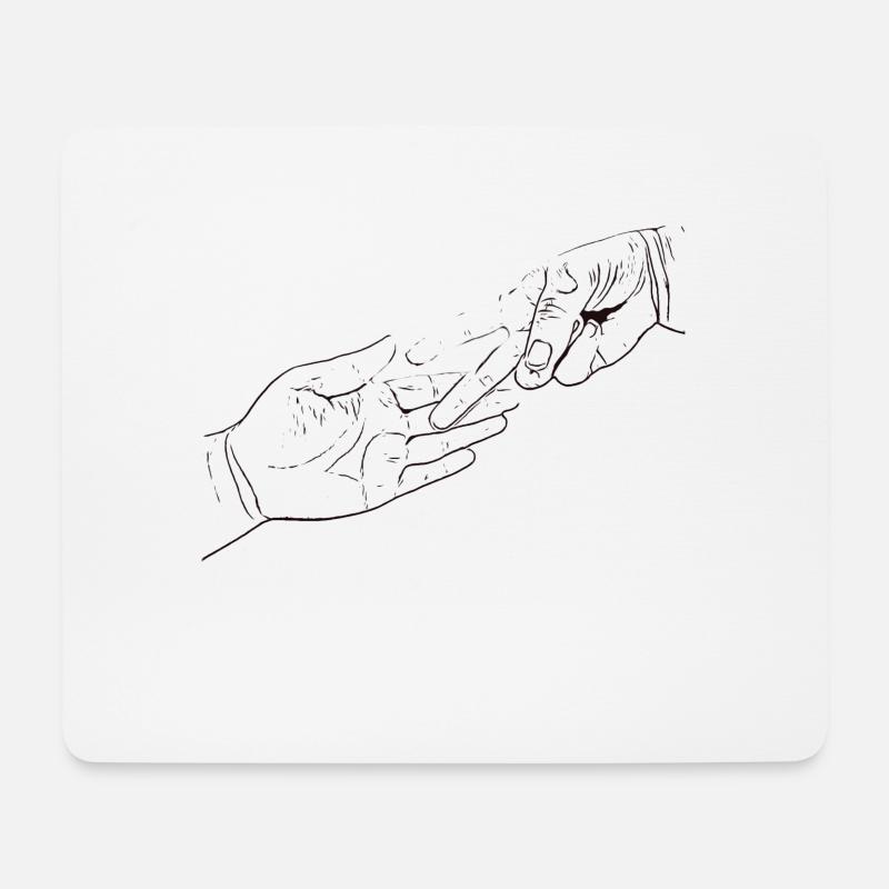 Stone scissors bag - Mouse Pad (horizontal) - white