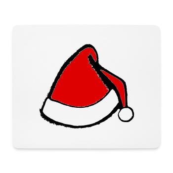 Christmas Hat Santa Claus Christmas Vector - Mouse Pad (horizontal) - white - Front