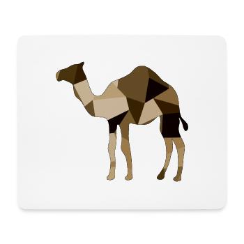 Chameau - Tapis de souris (format paysage) - blanc - Devant