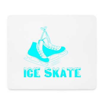 Live Love Patin à glace Patineur artistique Patinage sur glace - Tapis de souris (format paysage) - blanc - Devant