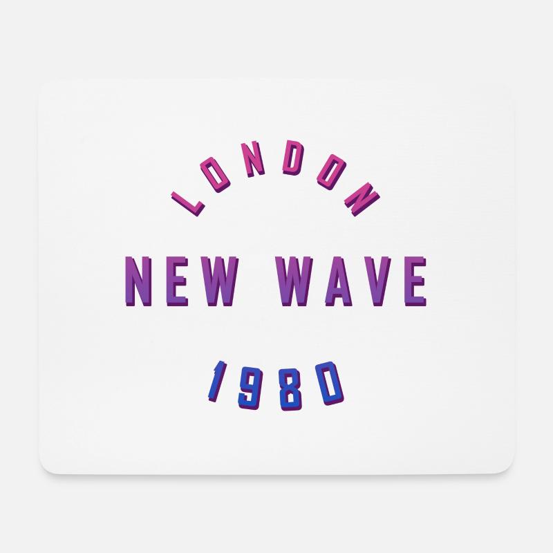 LONDON NEUE WELLE 1980 - Mousepad (Querformat) - Weiß