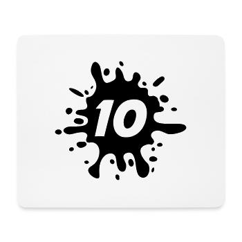 10 - Mousepad (Querformat) - Weiß - Vorne