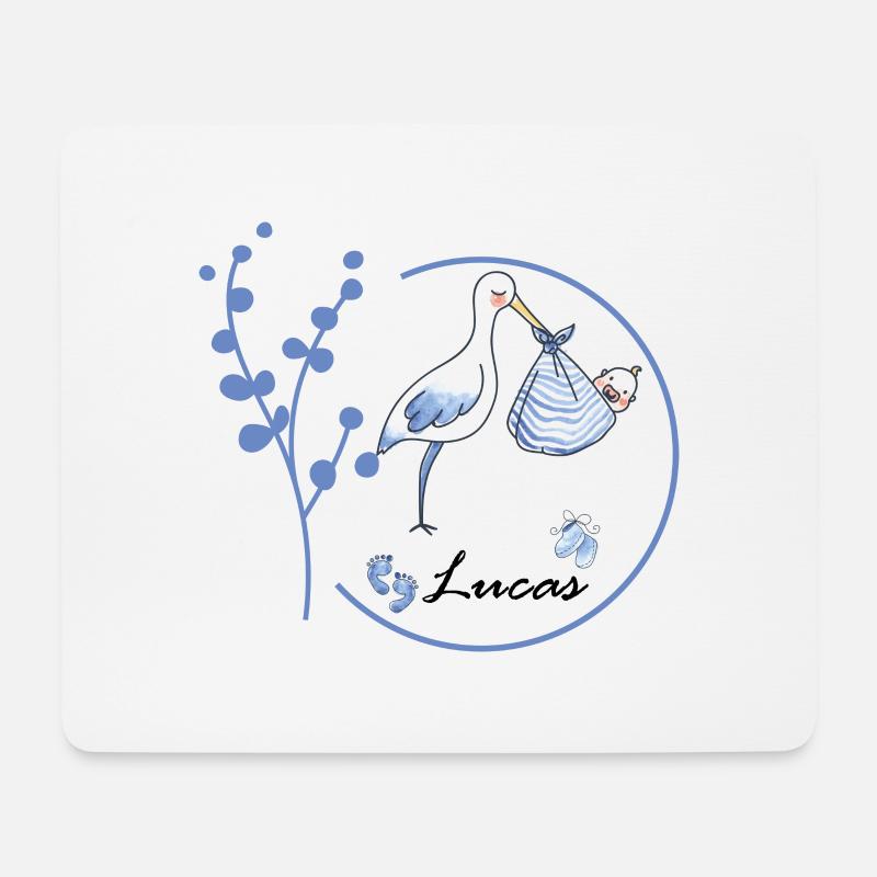 Name Lucas - Mousepad (Querformat) - Weiß