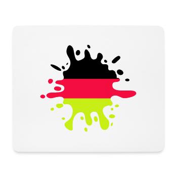 farbklecks deutschland - Mousepad (Querformat) - Weiß - Vorne
