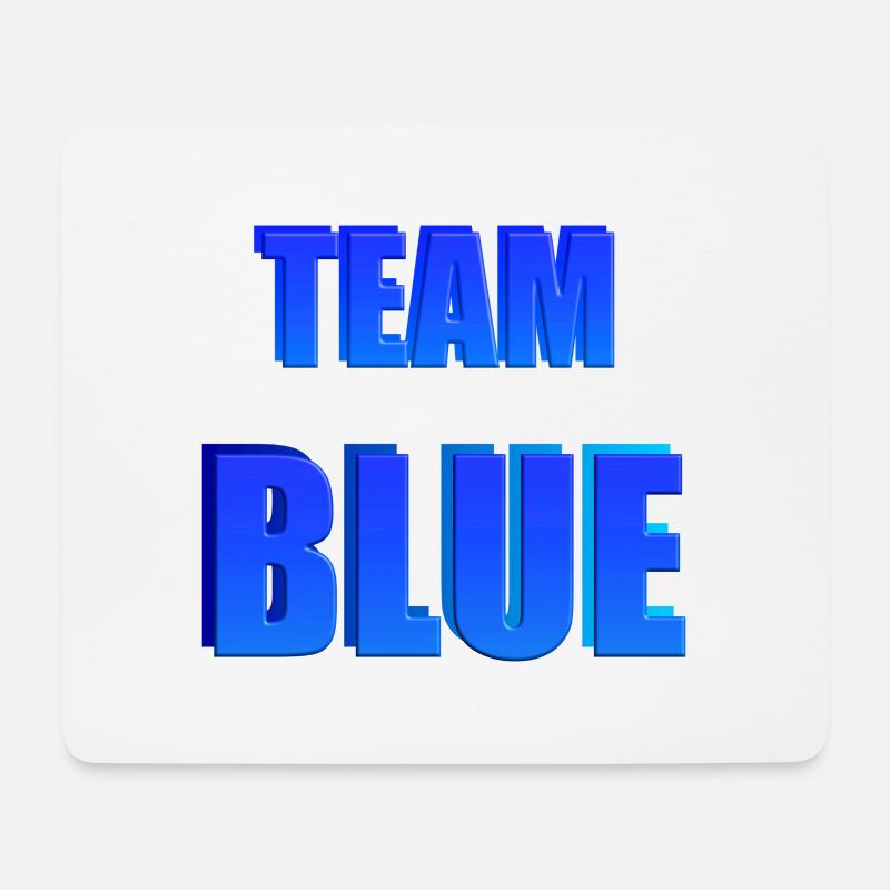 Team Blue - Mouse Pad (horizontal) - white