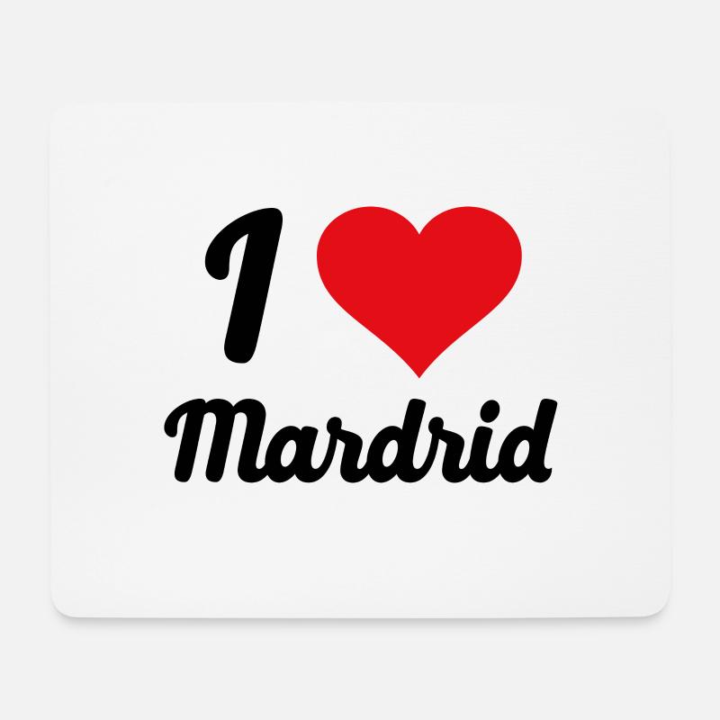 I Love Mardrid - Mousepad (Querformat) - Weiß
