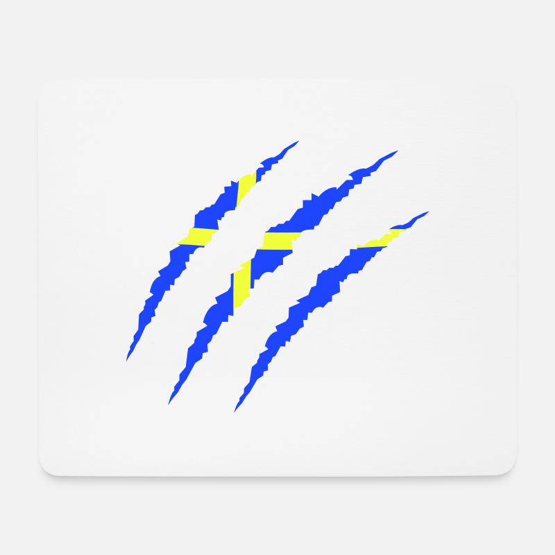 krallen sweden - Mousepad (Querformat) - Weiß