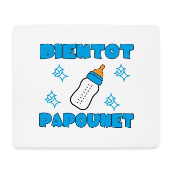 BIENTOT PAPOUNET - Tapis de souris (format paysage) - blanc - Devant